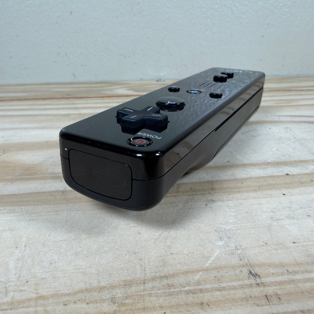 Nintendo Wii Remote Plus Black Wii MotionPlus INSIDE RVL-036 Controller - Picture 7 of 9